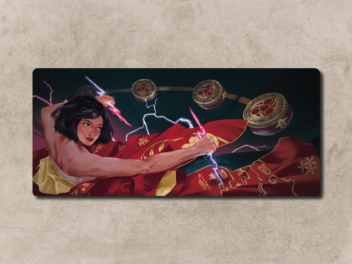 GMK CYL Thunder God Deskmat