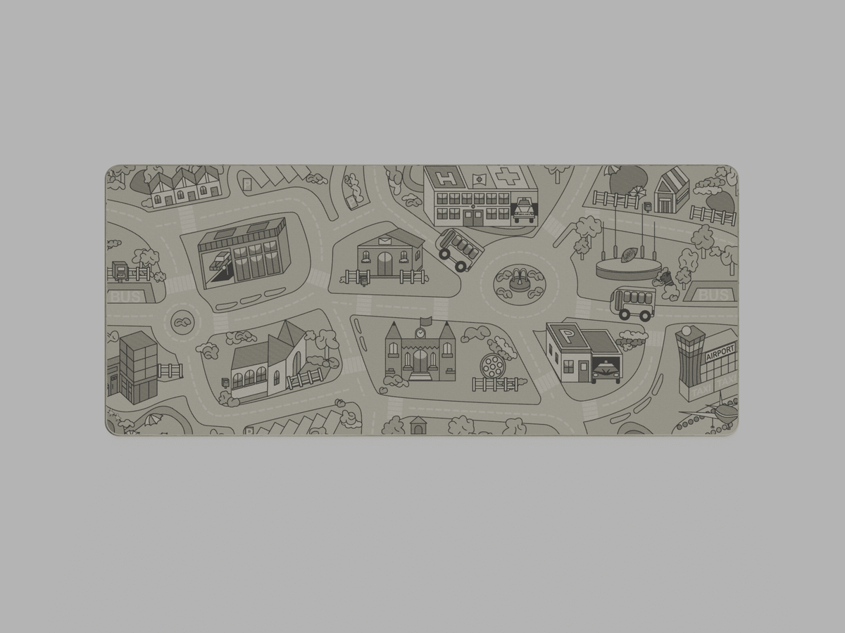 Busy Town Deskmat